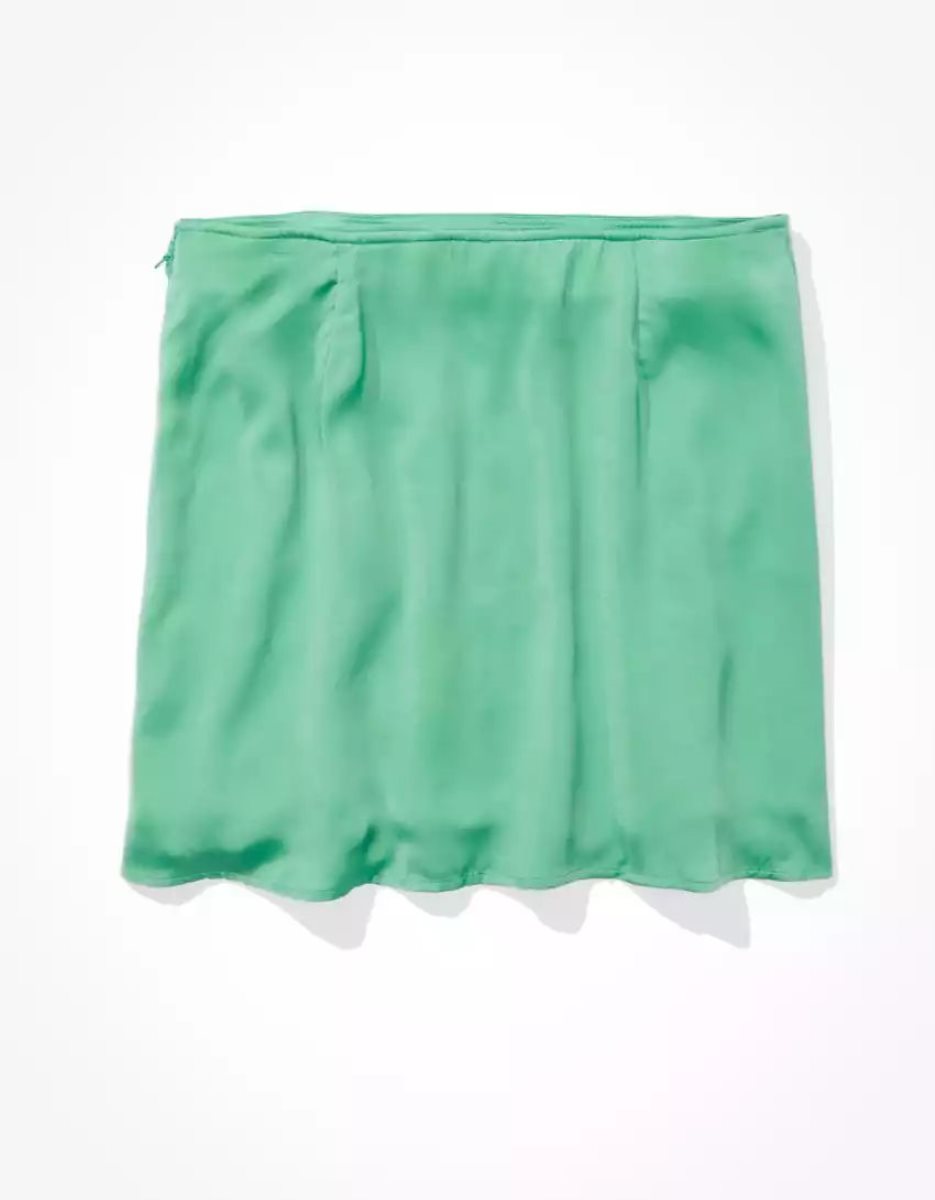 Jupes American Eagle AE Silky Mini Vert Clair Femme | KIL-88786237